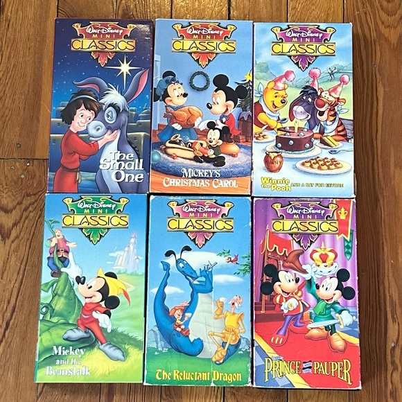 Media Vhs Lot 6 Walt Disney Mini Classics Kids Children Family Poshmark